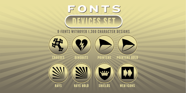 DEVICES FONT SET: 8 Fonts - altemusfonts