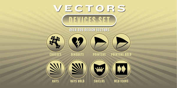 DEVICES VECTORS SET: 800 Designs - altemusfonts