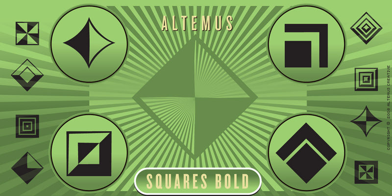 GEOMETRICS COMBO SET: 17 Fonts + 2,000 Vector Designs